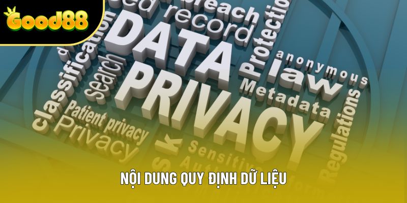 Nội dung quy định dữ liệu