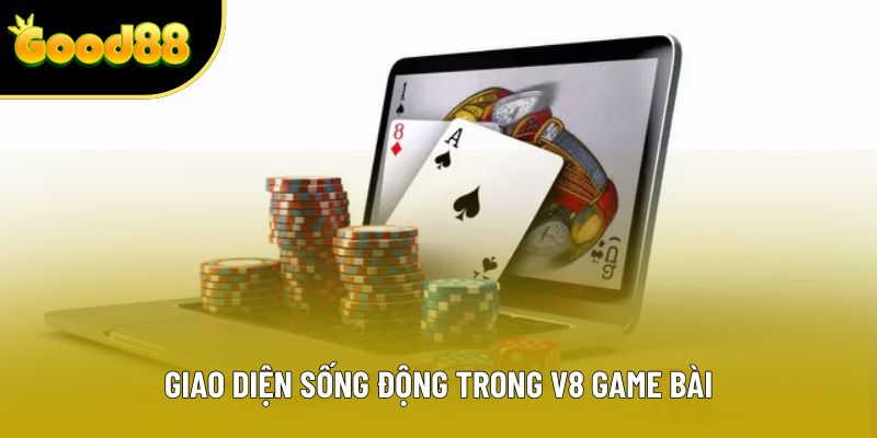 Giao diện sống động trong V8 game bài